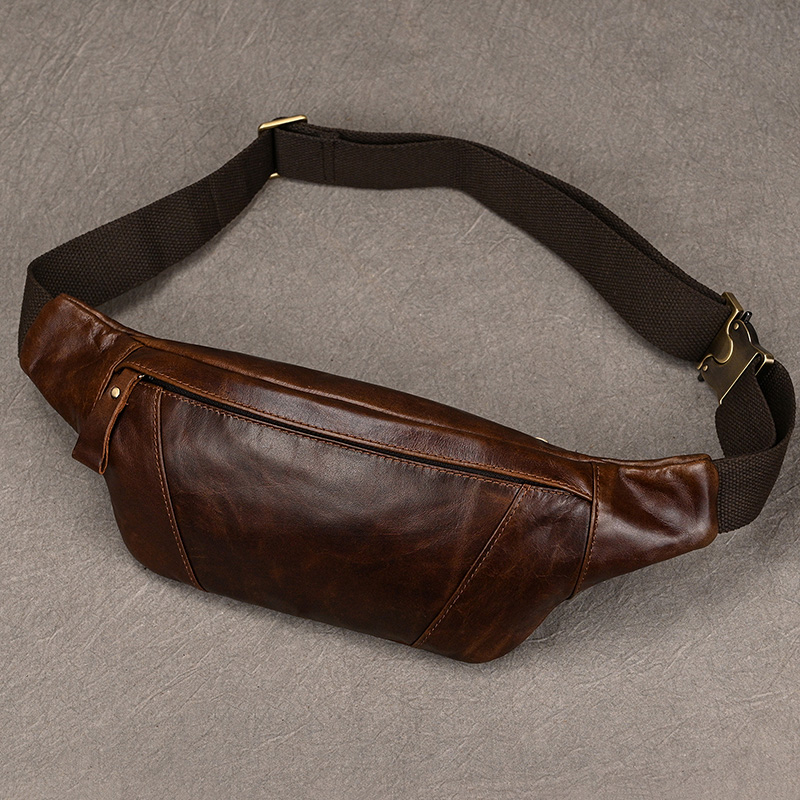 Saddle Bag Leather - Bolso de pecho de cuero para