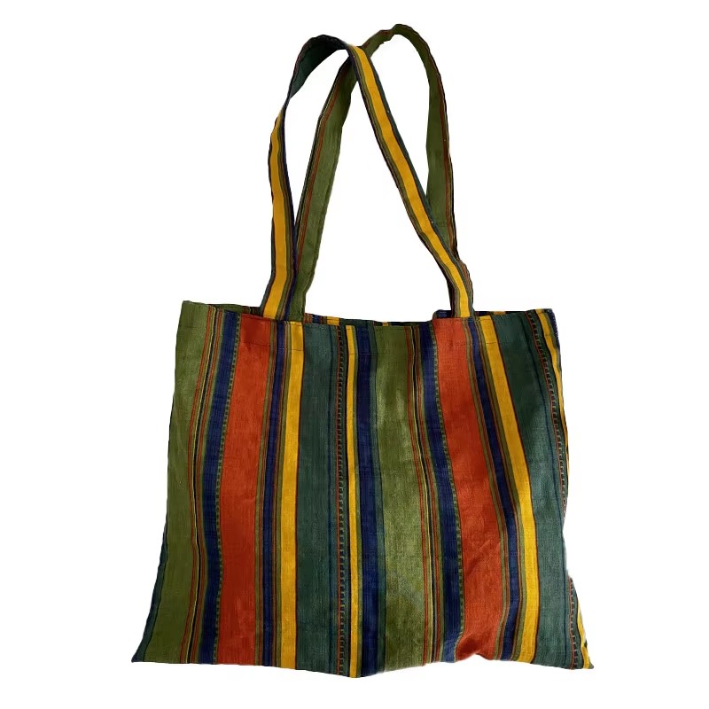 Women Bags Aldo - Bolso Tote de Lino a Rayas