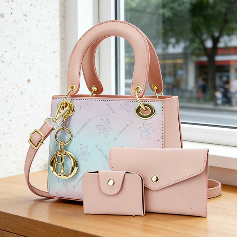 Women Bags And Purses - Conjunto de Bolsos Cruzados con Estampado