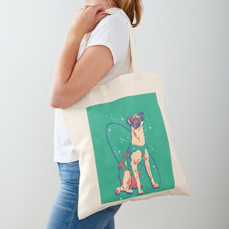 Women Bags Vector - Laika Space Dog Illustration Vector Russian