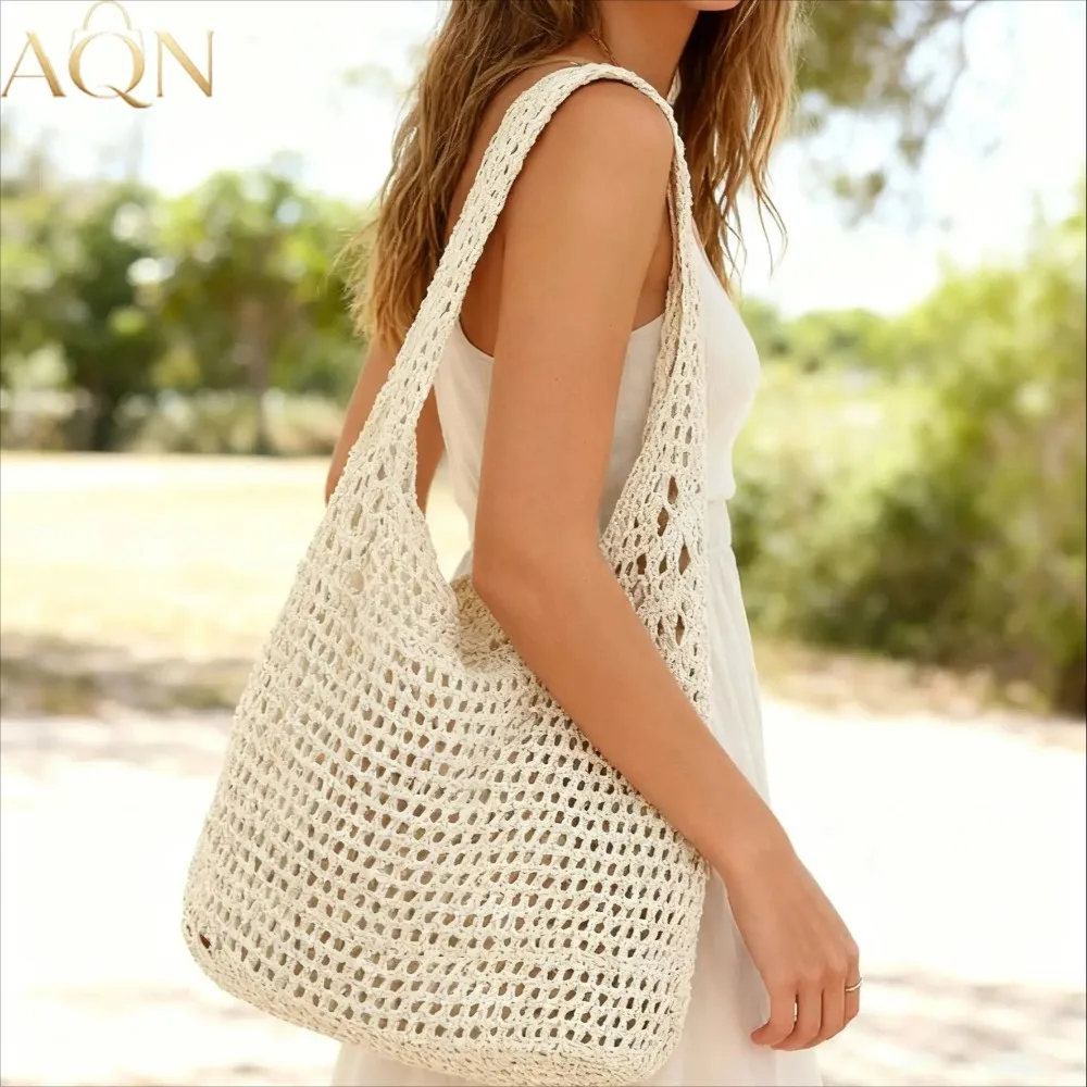 Crochet Market Bag - Bolso de Hombro Tejido de Gran