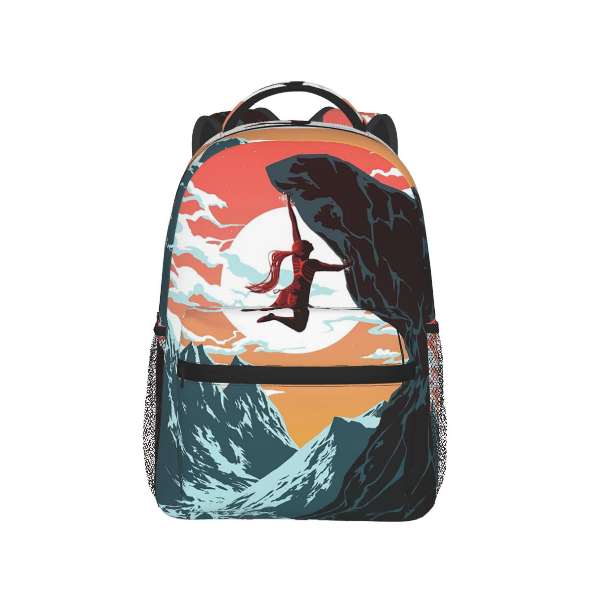 Women Bags Vector - Mochila con diseño de chica escalando,