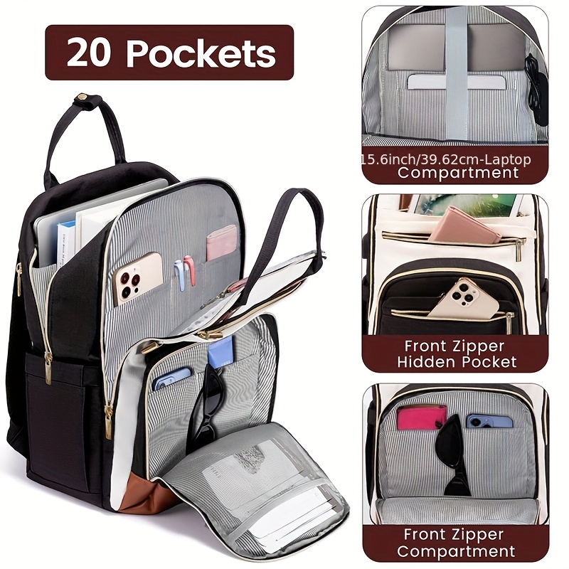 Women Bags For Travel - Mochila para Portátil de Dos Tonos