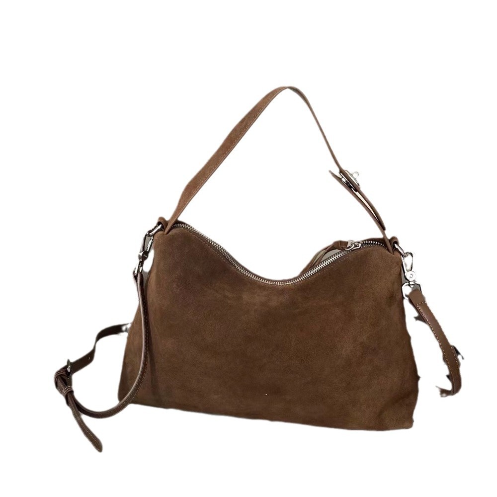 Women Bags Grey - Bolso grande Boston espacial marrón, bolso
