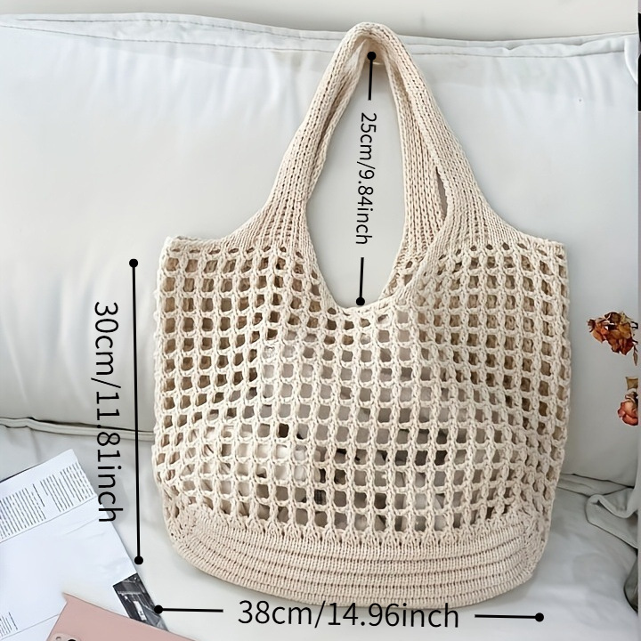 1 bolso de mano de ganchillo p - Crochet Market Bag reseña y precio
