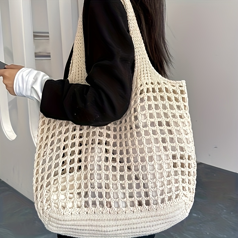 1 bolso de mano de ganchillo p - Crochet Market Bag reseña y precio