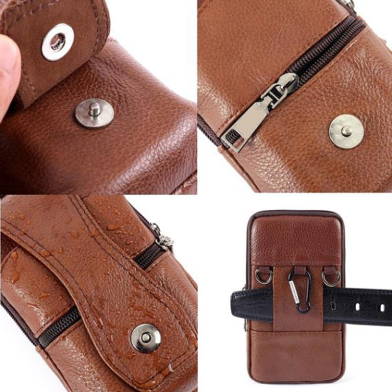 1 unidad de bolsa para teléfon - Saddle Bag Leather reseña y precio