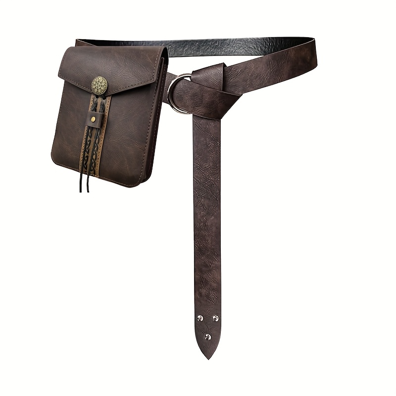 2 uds cinturón de cuero sintét - Saddle Bag Leather reseña y precio