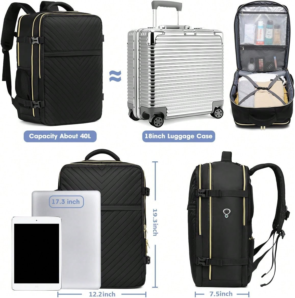 Mochila de viaje grande, aprob - Women Bags For Travel reseña y precio
