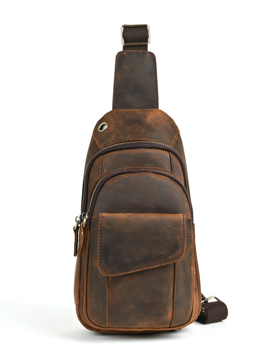 Bolso de pecho multifunción de - Saddle Bag Leather reseña y precio