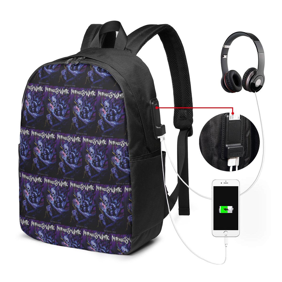 Mochila Motionless In White, b - Women Bags For Travel reseña y precio