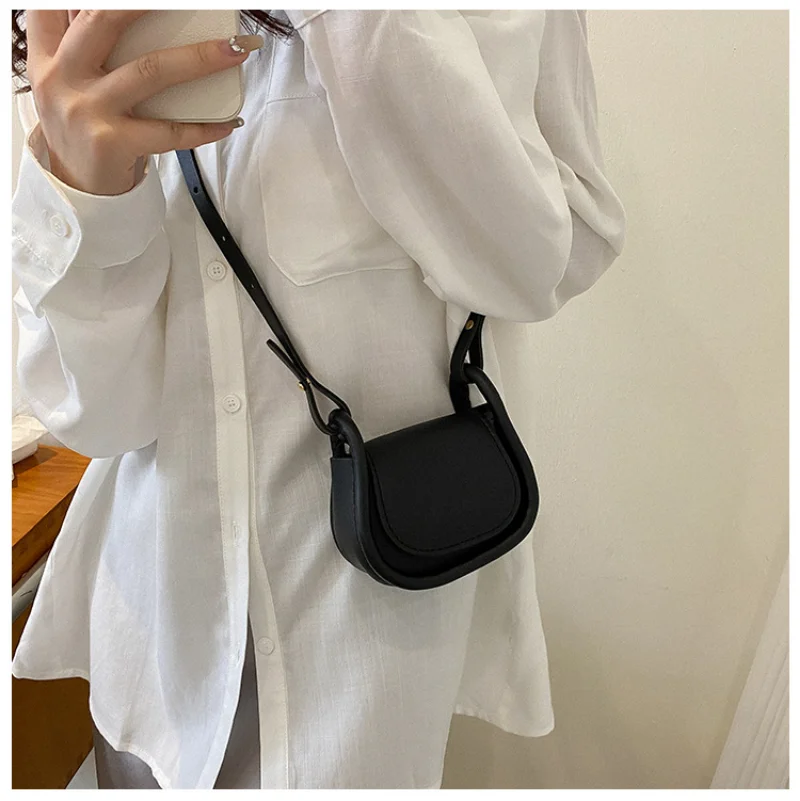 Mini bolso cruzado de cuero PU - Saddle Bag Leather reseña y precio
