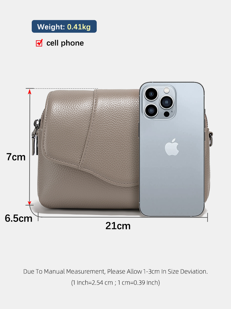 Bolso cruzado Zency de piel de - Women Bags Grey reseña y precio