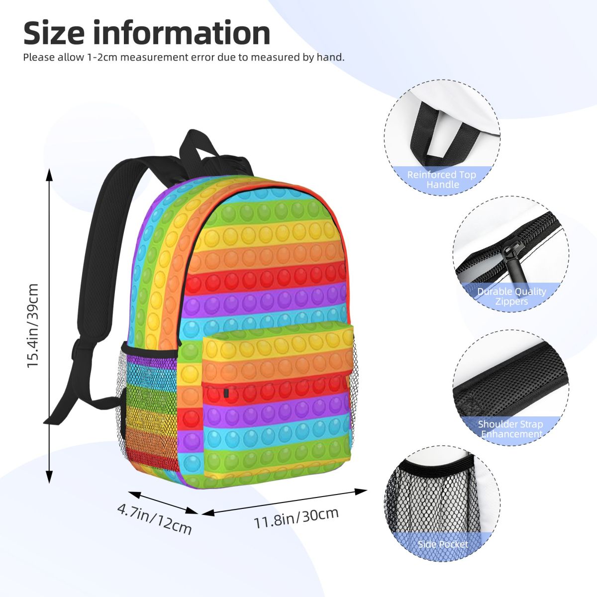 Mochila Premium Vector Pop It  - Women Bags Vector reseña y precio