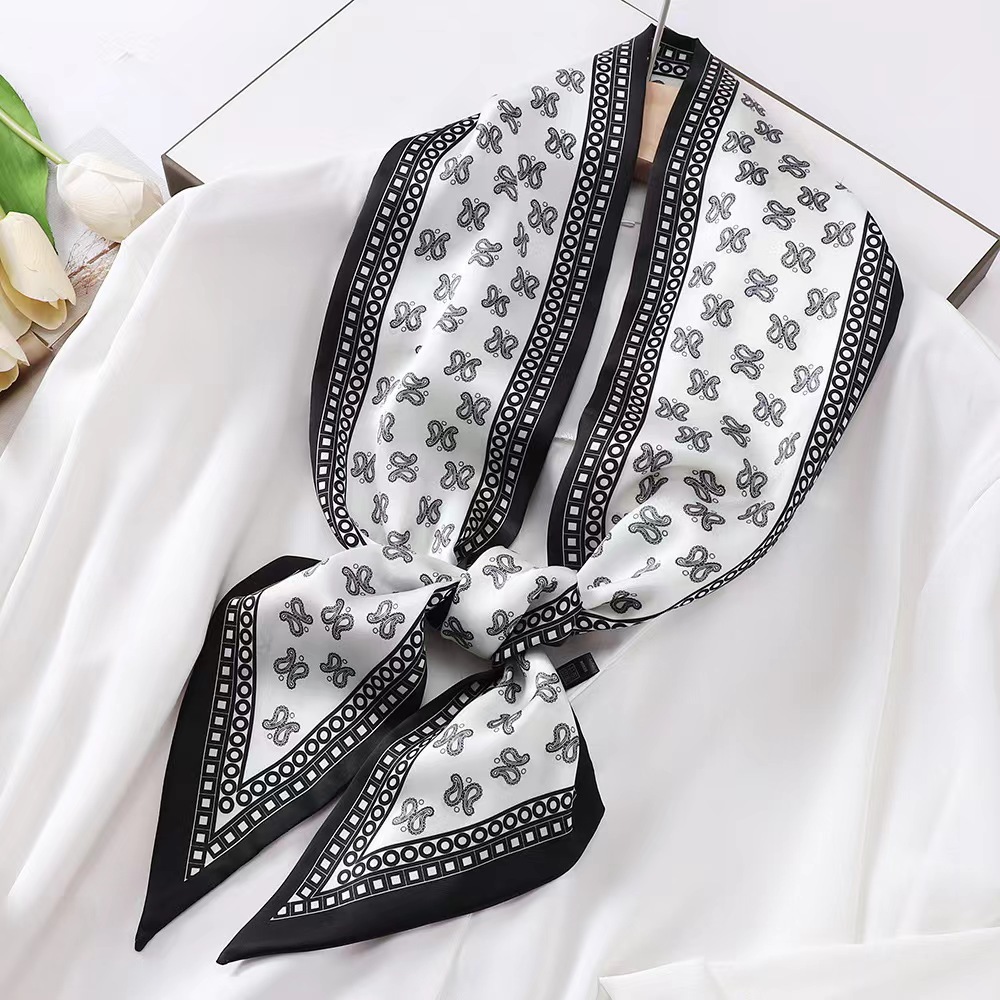 Pañuelo cuadrado de seda de lu - Women Bags Online reseña y precio