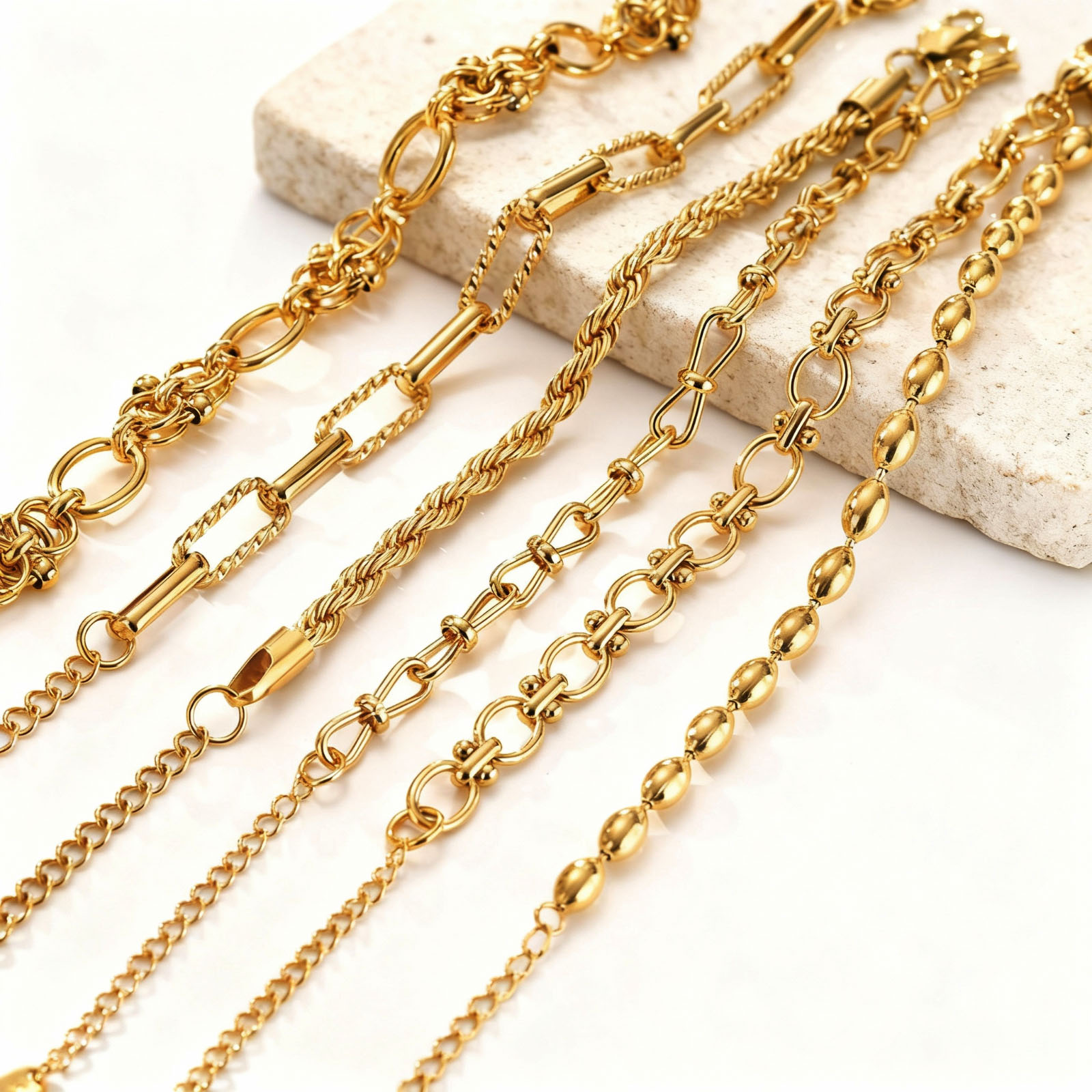 Pulsera de cadena gruesa chapa - Women Bags Price reseña y precio
