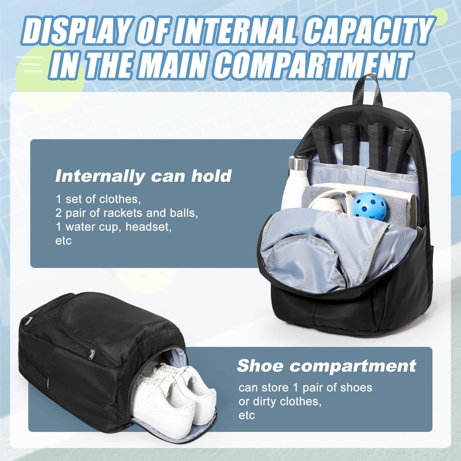 Bolsa de Tenis, Mochila de Ten - Women Bags And Shoes reseña y precio