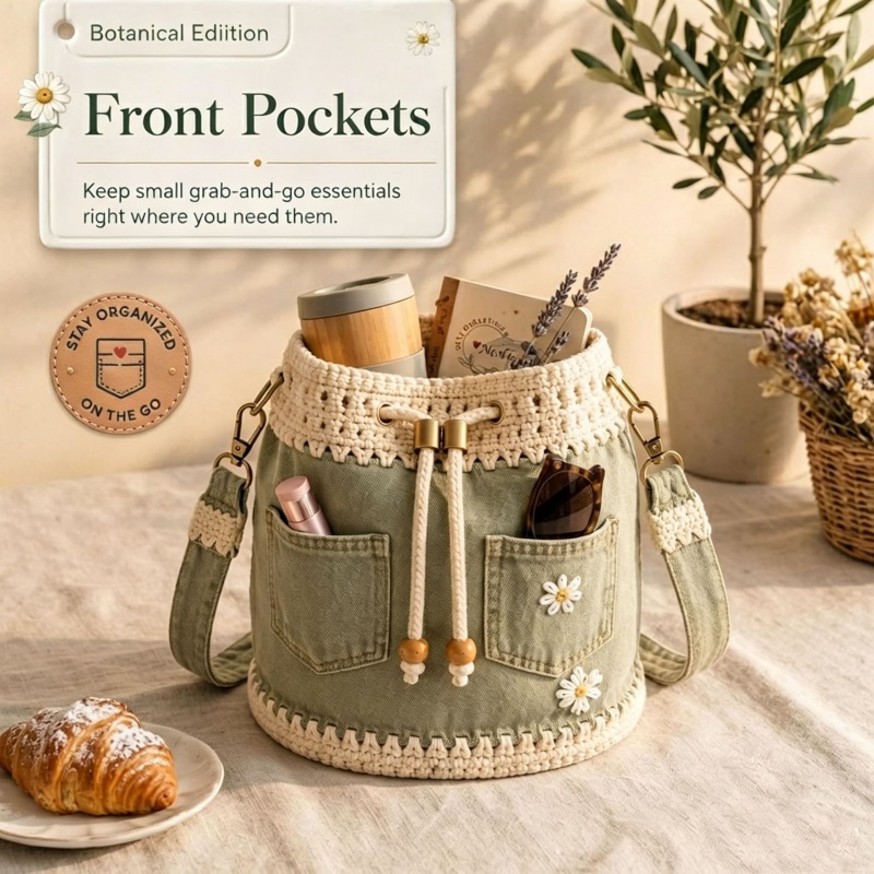 Bolso de Ganchillo de Mezclill - Crochet Market Bag reseña y precio
