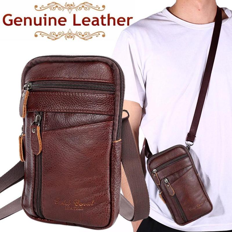 Bolso de cuero genuino para ho - Saddle Bag Leather reseña y precio