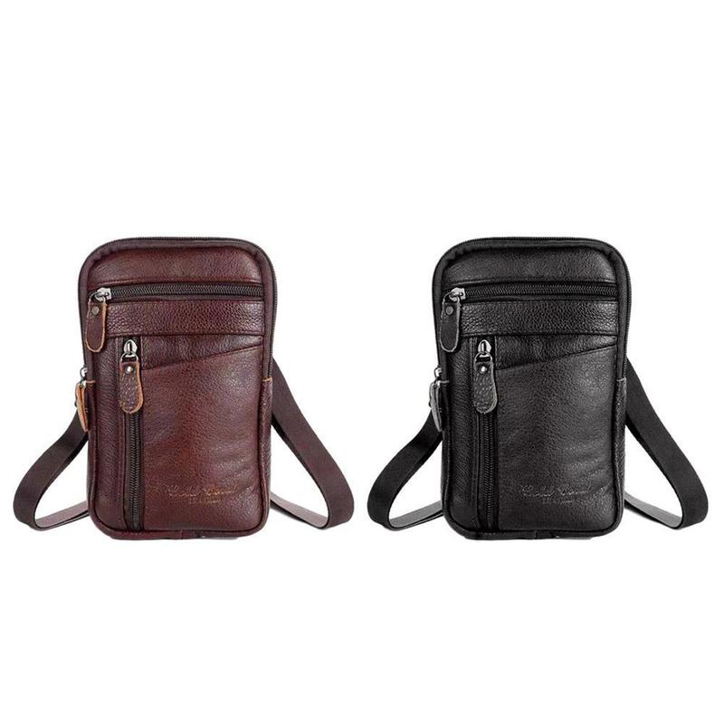Bolso de cuero genuino para ho - Saddle Bag Leather reseña y precio