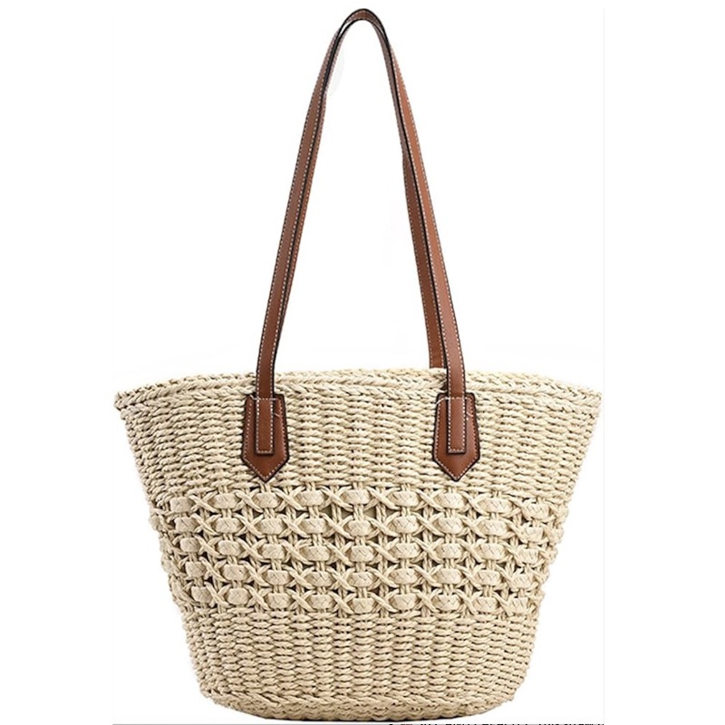 Nuevo Bolso de Hombro de Paja  - Crochet Market Bag reseña y precio