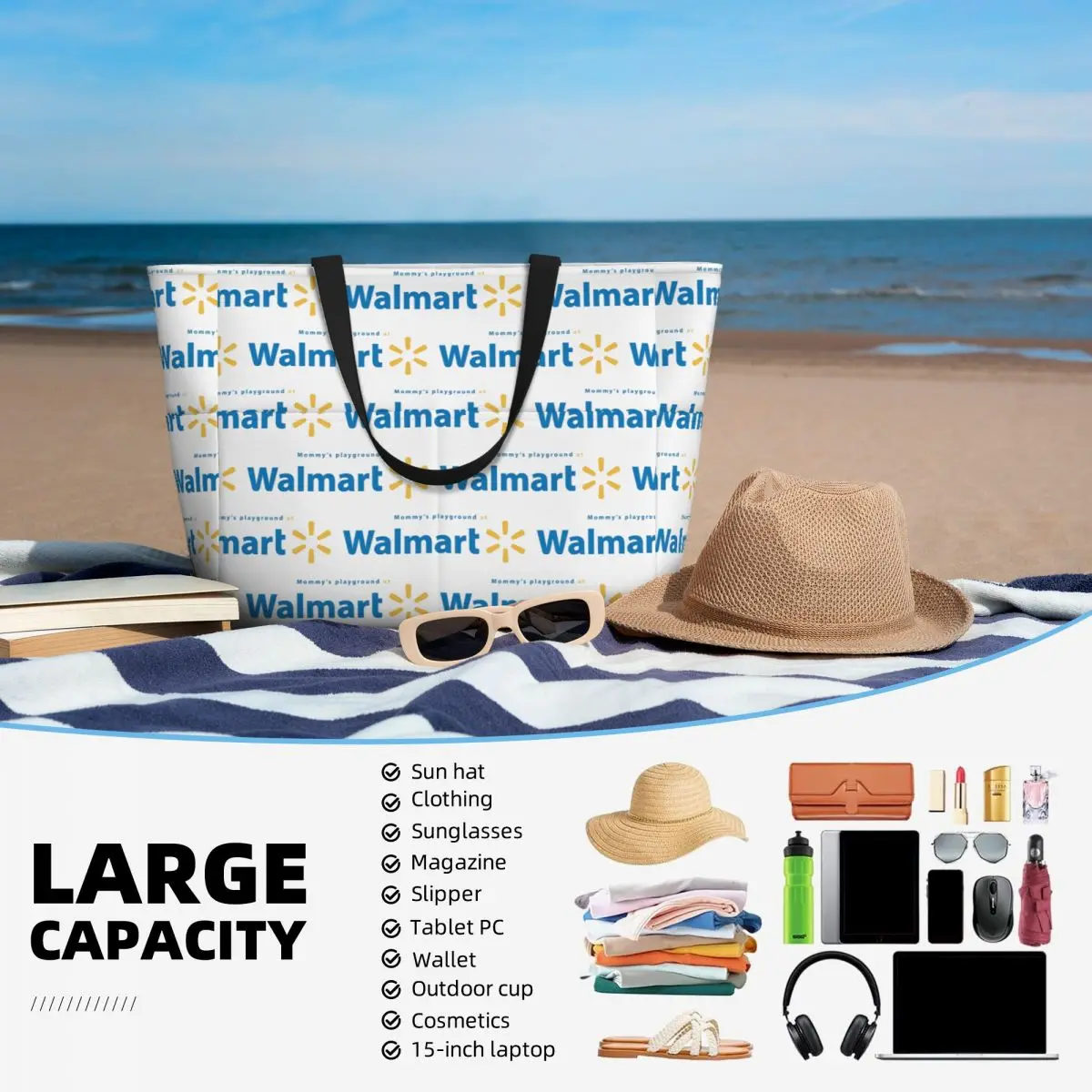 Bolsa de Playa Walmart, Bolsa  - Women Bags Walmart reseña y precio