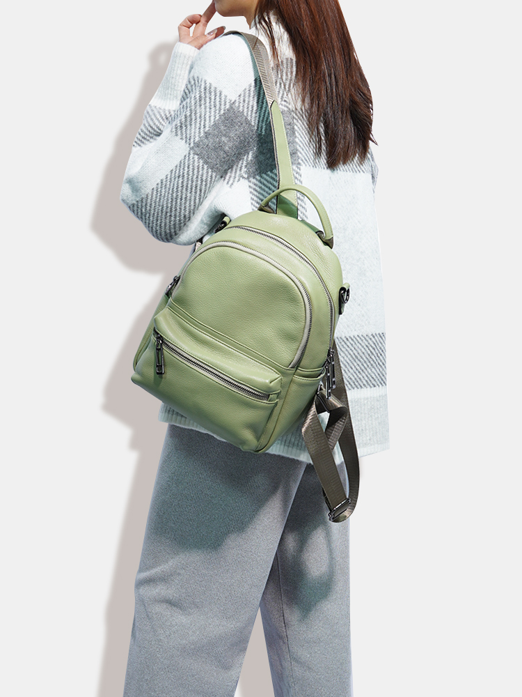 Zency-mochila de cuero para mu - Women Bags Grey reseña y precio
