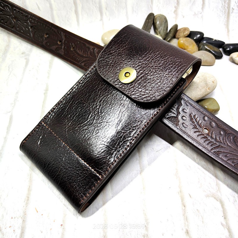 Riñonera de cuero genuino para - Saddle Bag Leather reseña y precio