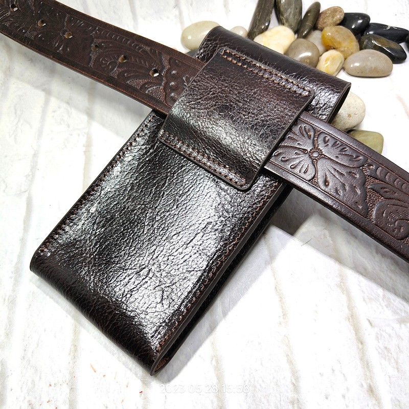 Riñonera de cuero genuino para - Saddle Bag Leather reseña y precio