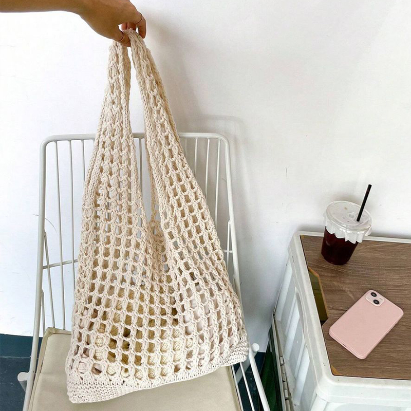 Bolsos de ganchillo de moda pa - Crochet Market Bag reseña y precio