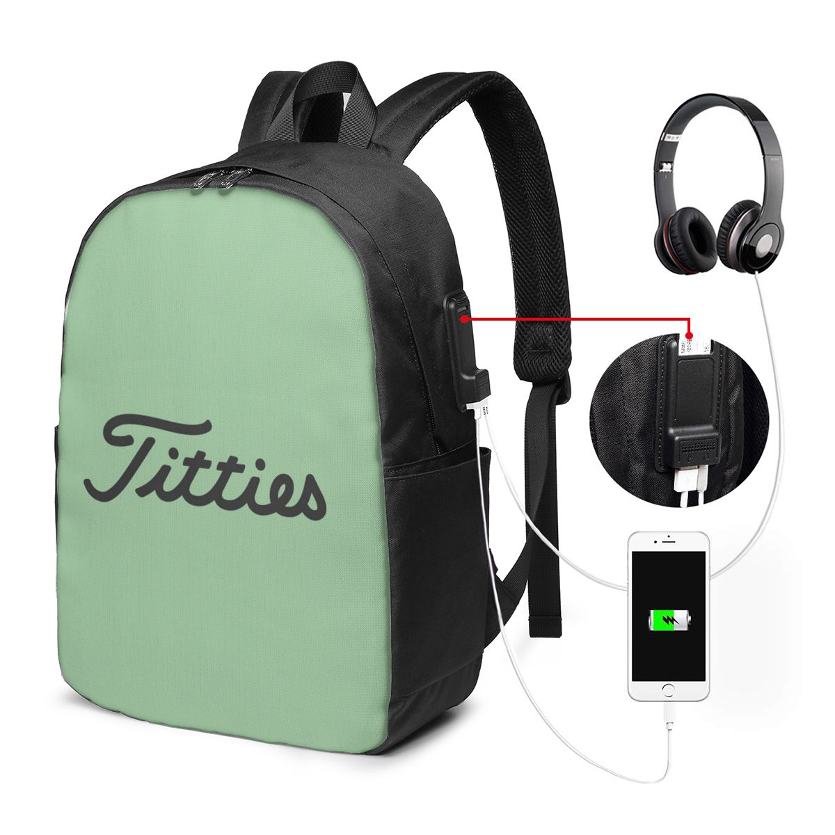 Mochila Titties Golf Ball, bol - Women Bags For Travel reseña y precio