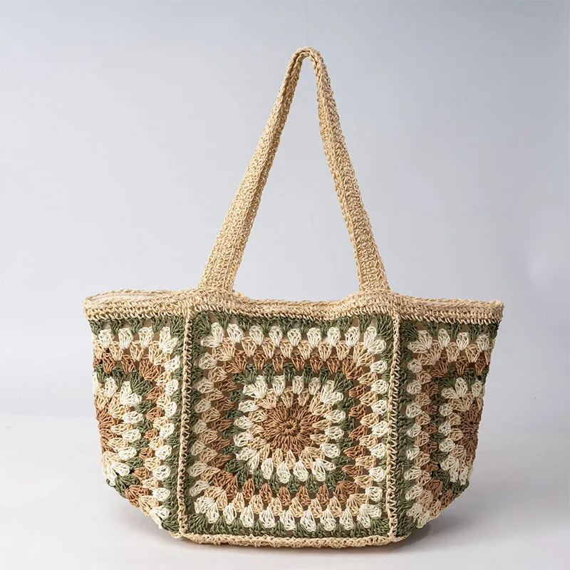 Bolso tejido a mano de verano, - Crochet Market Bag reseña y precio