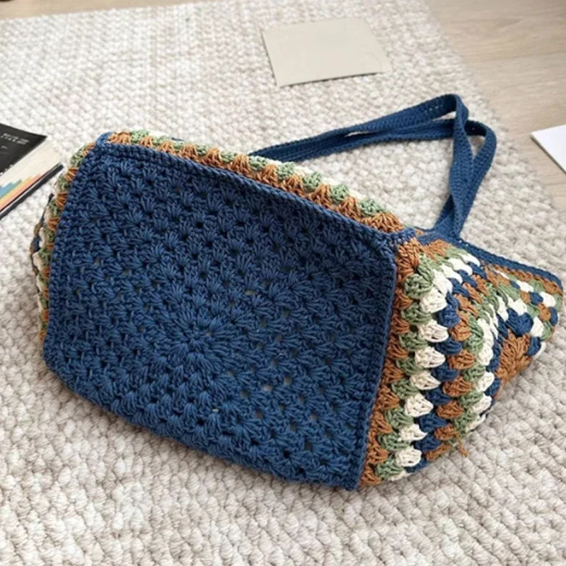 Bolso tejido a mano de verano, - Crochet Market Bag reseña y precio