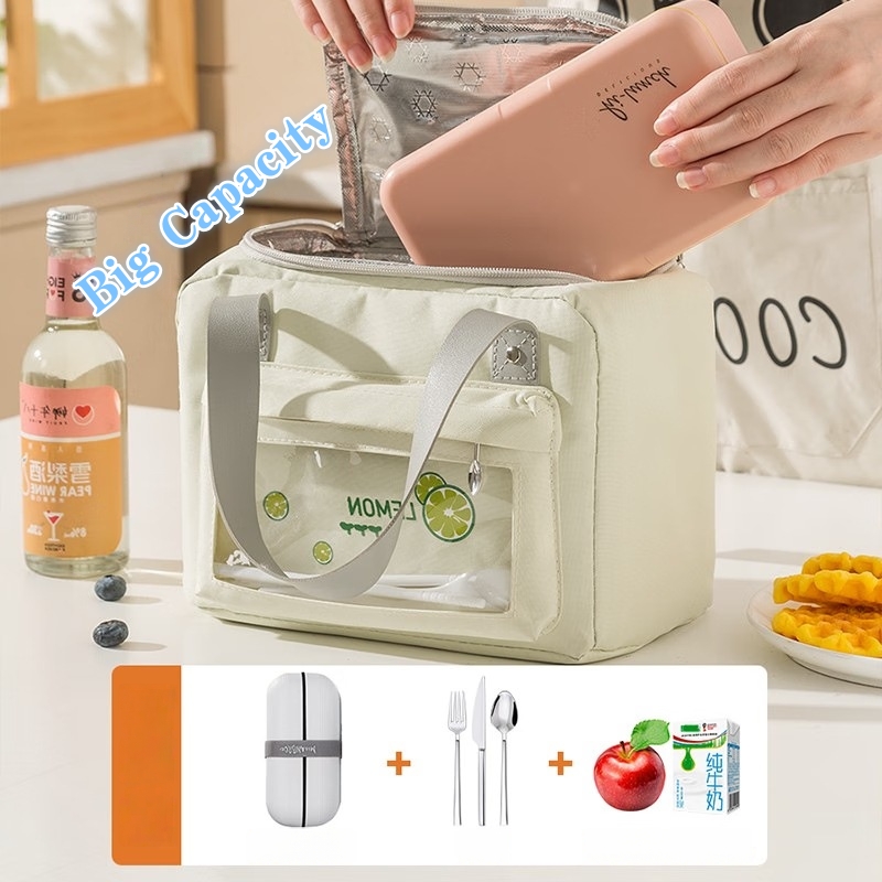 Bolsa de almuerzo de tela Oxfo - Women Bags Grey reseña y precio