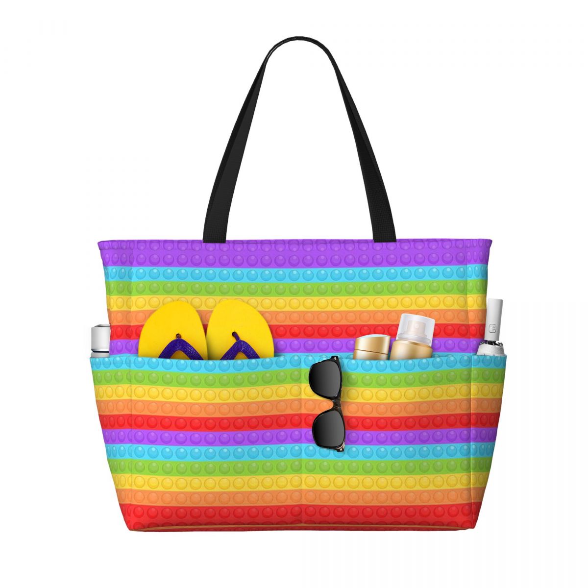 Bolsa de Playa con Patrón Vect - Women Bags Vector reseña y precio