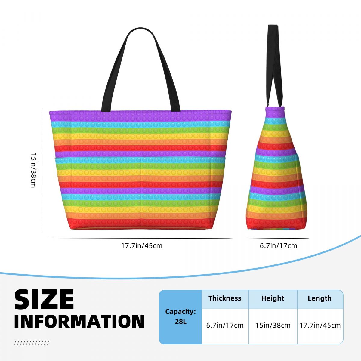 Bolsa de Playa con Patrón Vect - Women Bags Vector reseña y precio