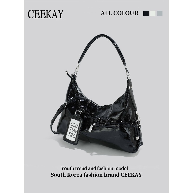 Bolso Hobo de Cuero Brillante  - Women Bags 2026 Trends reseña y precio