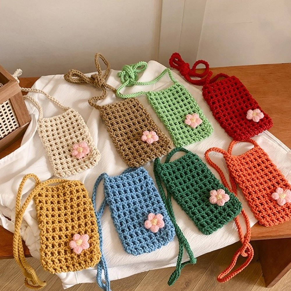 Bolso cruzado tejido de flores - Crochet Market Bag reseña y precio