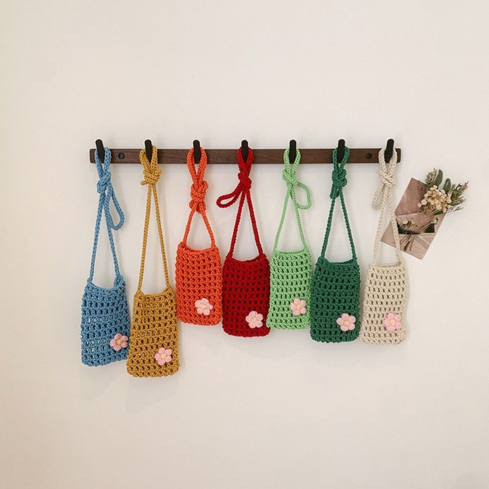 Bolso cruzado tejido de flores - Crochet Market Bag reseña y precio
