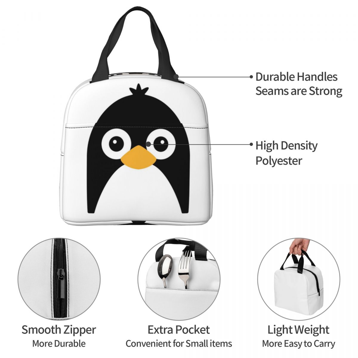 Lindo pingüino vectorial bolsa - Women Bags Vector reseña y precio