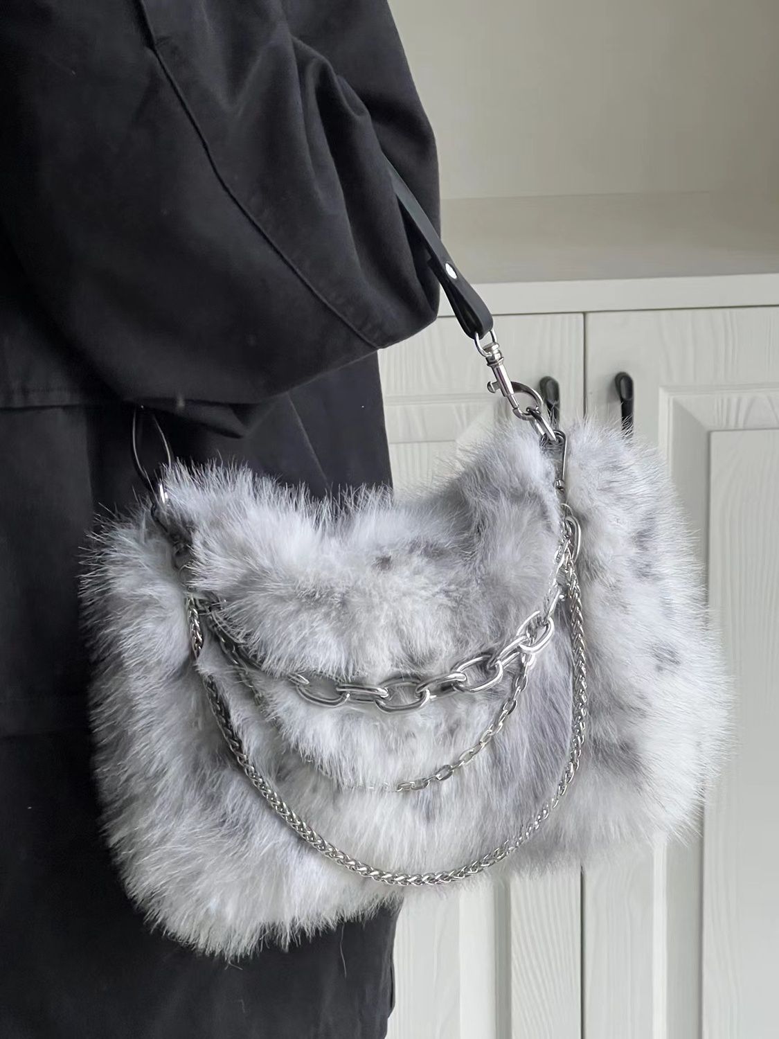 JIAERDI-Bolso de mano Vintage  - Women Bags Grey reseña y precio