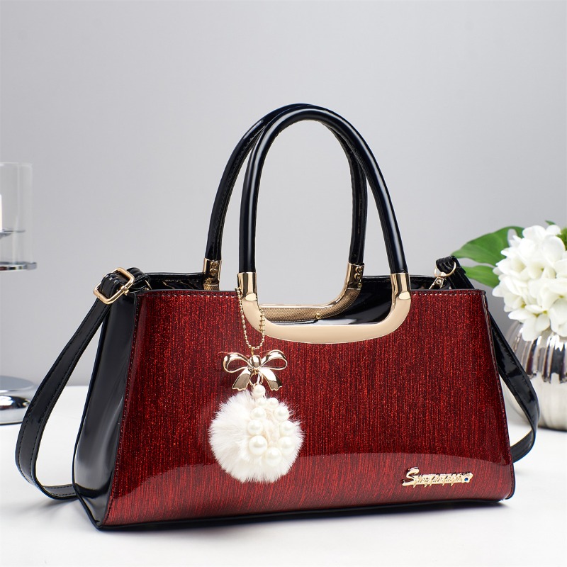 Bolso de mano de cuero brillan - Women Bags Branded Sale reseña y precio