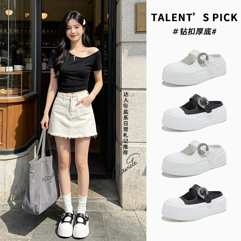 Zapatillas de cuero con suela  - Women Bags And Shoes reseña y precio