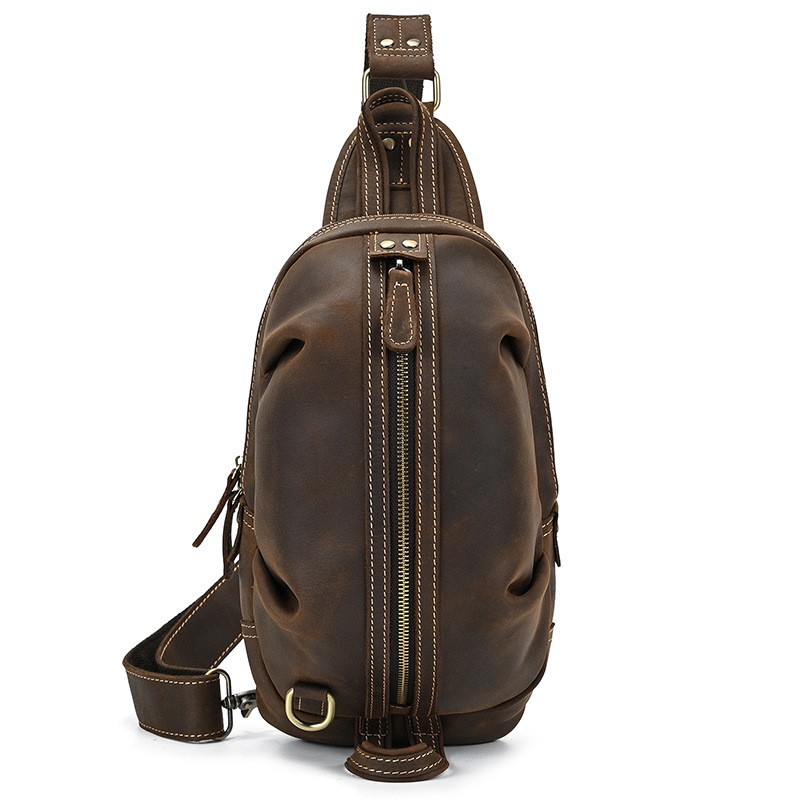 Bolso de pecho multifunción de - Saddle Bag Leather reseña y precio