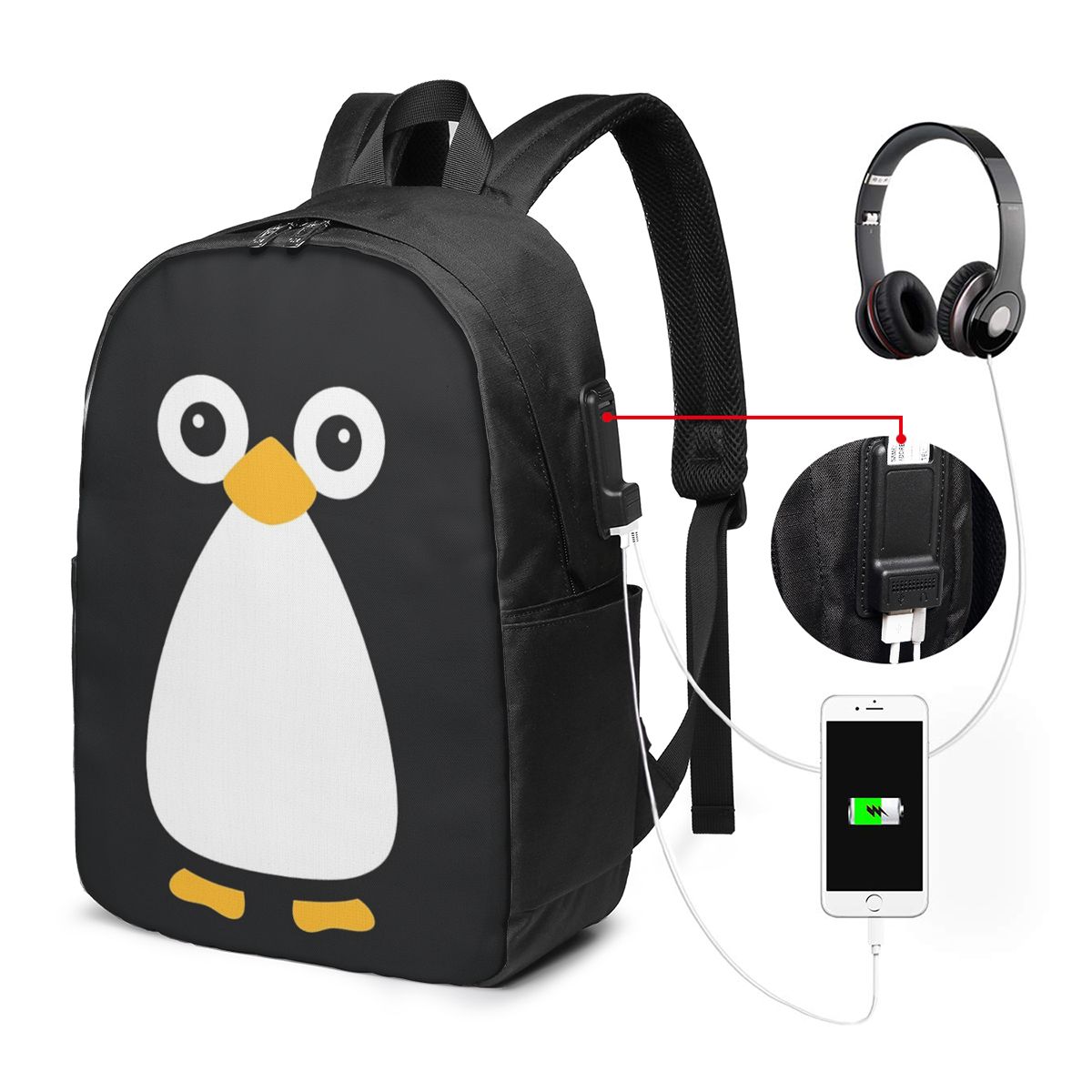 Mochila con diseño de pingüino - Women Bags For Travel reseña y precio